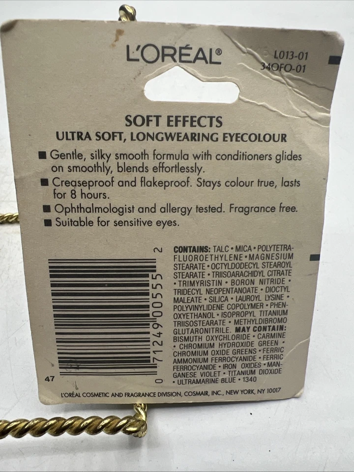 LOREAL SOFT EFFECTS EYE COLOR Opal SOFT PERLE 0.1OZ NEW & SEALED Vintage - Image 2 of 2