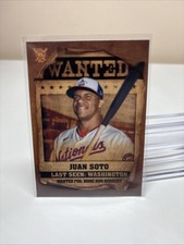 Juan Soto 2021 Topps Big League #WT-15 Wanted Washington Nationals Baseball Card