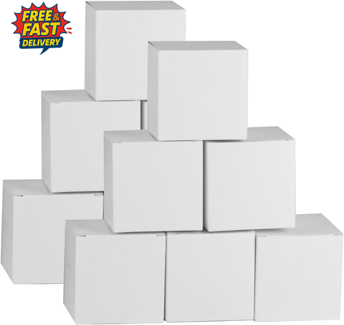 12 Pcs Small Gift Boxes with Lids, Mini White Gift Boxes, Cardboard Paper Presen - Picture 11 of 12