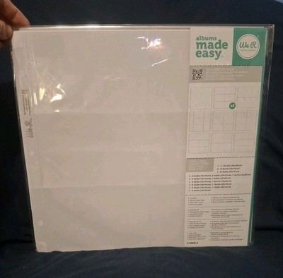 We R Memory Keepers Ring Photo Sleeves 12''X12'' With 10 Different Sheets