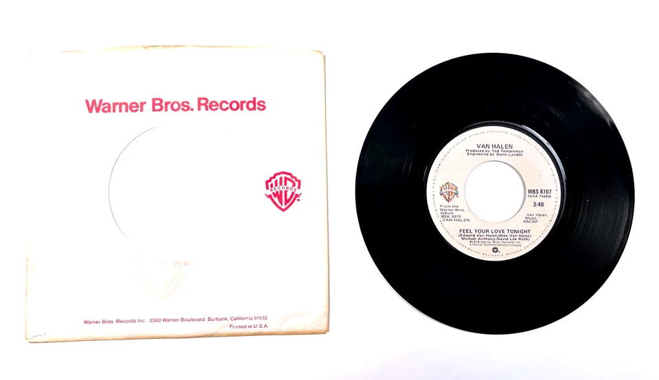Van Halen - AIN'T TALKIN' 'BOUT LOVE - 1978 Warner Bros WBS 8707 (RARE 45!)   EX - Image 2 of 2