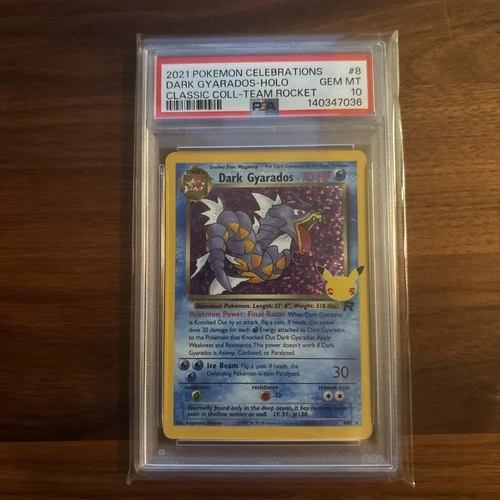 PSA 10 Dark Gyarados 8/82 Celebrations: Classic Collection Holo Pokémon