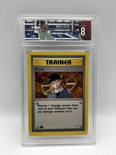 Pokémon TCG Brock Gym Heroes 98/132 Regular 1st Edition NM In Slab on eBay