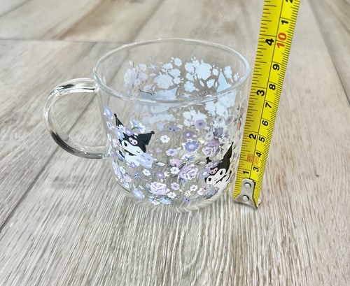 Kuromi Sanrio Klarglas 11 Unzen Kawaii Becher Tasse Blaubeeren 3" Japan Gebraucht - Bild 3 von 9