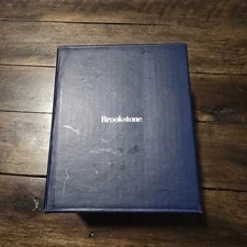 Brookstone 4" Touchscreen Die-Cast Clock Time Temperature Date Timer Silver NEW