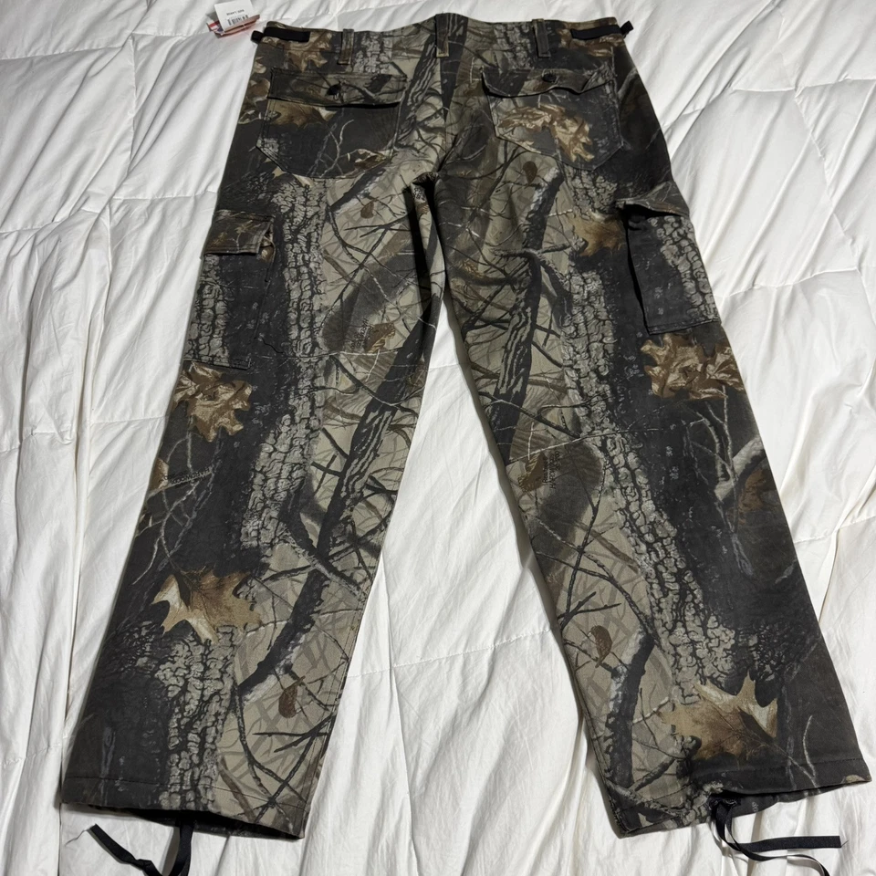 Real Tree Hardwoods Camo Hunting 6 Pocket Pants Heavy Duty Made In USA 42x31 ~ L - Image 2 of 4
