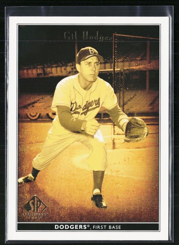 2002 SP Legendary Cuts Gil Hodges #31 card