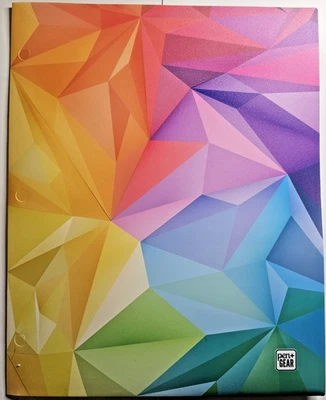 FOUR Pen+Gear 2-Pocket Poly Portfolio Folders Multi-Colored Each 11.75"x9.375" - Image 1 of 4