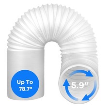 Clockwise 80 Length 5.9 Inch Diameter Portable Air Conditioner Hose Replace... Clockwise 80 Length 5.9 Inch Diameter Portable Air Conditioner Hose Replace...