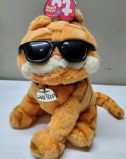 TY Beanie Baby Cool Cat Garfield with Sunglasses Stuffed Animal Plush 2004 w/Tag