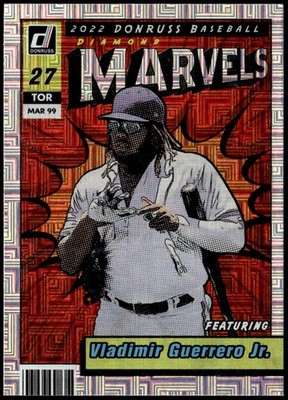 2022 Donruss #M-7 Vladimir Guerrero Jr. Marvels Vector E1