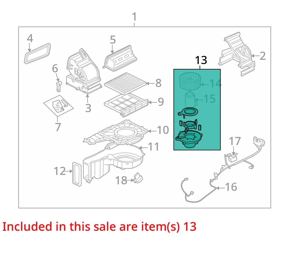 2006 起亚 Spectra 加热器交流鼓风机电机原始设备制造商 54K 英里 - LKQ381545983 — 第 4/4 张图片