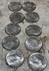 Vintage Authentic 10 1964 Kennedy Half-Dollars = 90% Silver, $309.50 Melt Value!