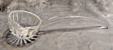 Vintage Jeannette Glass National Clear Punch Bowl Ladle - 1930's Art Deco