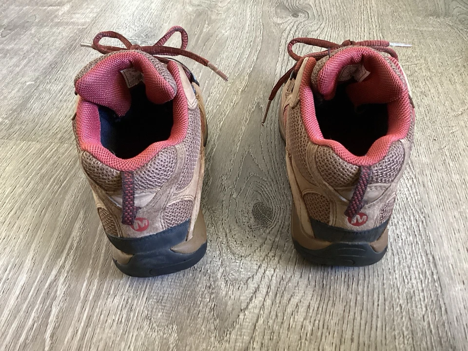 Merrell Mujer Talla 7 Azura Botas Rojo Impermeable Senderismo Botines Zapatos J24322 Foto 3 de 4