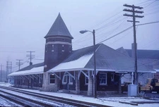 station Dekalb_DEC 1981_ ORIGINAL TRAIN SLIDE