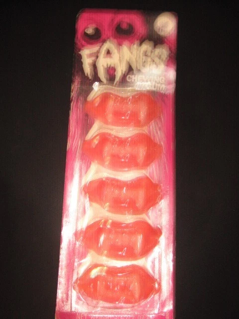 Vintage 1960s FANGS wax gum MOC imagineering vampire Halloween monster - Image 2 of 4