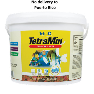 Tetra TetraMin Tropical Flakes, Nutritionally Balanced Fish Food, 4.52 lbs. new
