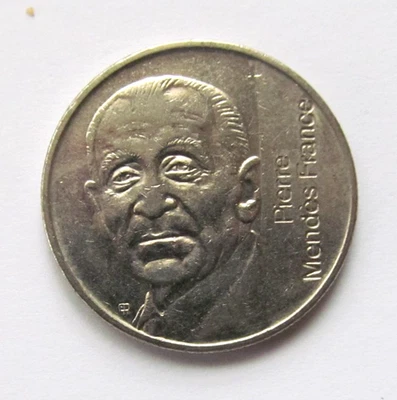 SUP Pièce 5 francs 1992 PIERRE MENDES-FRANCE , République Française - Photo 1/2