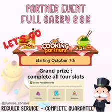 COOKING PARTNERS EVENT - (80k Full Carry) - REG. SERVICE COMPLETE GUARANTEE