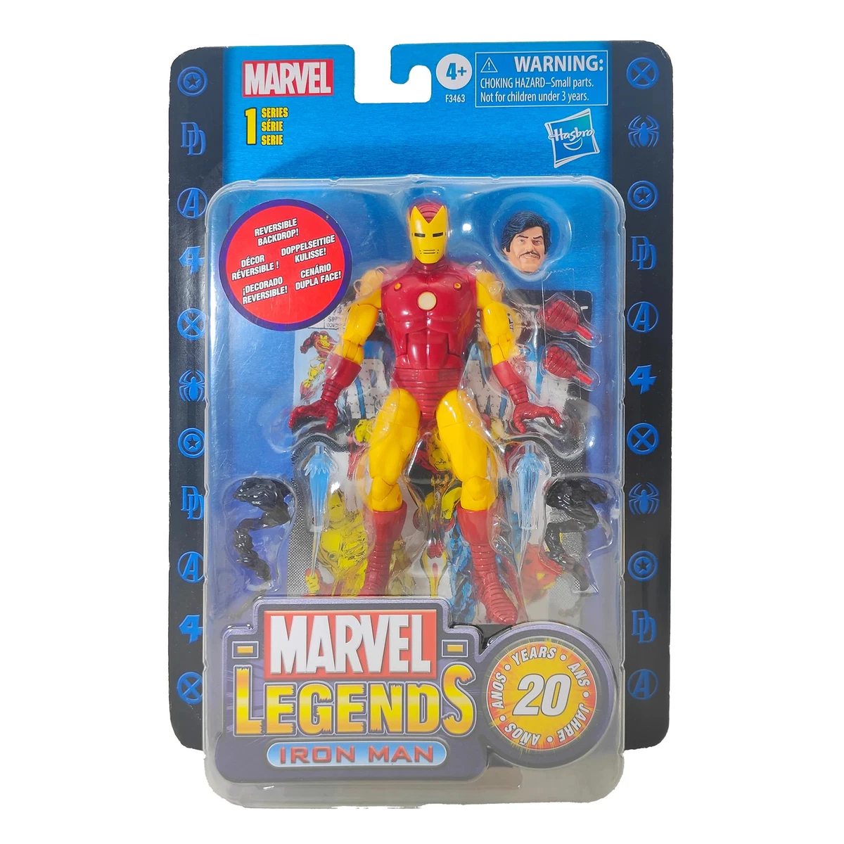 Figura de acción Hasbro Marvel Legends Iron Man 20th Anniversary Series 1