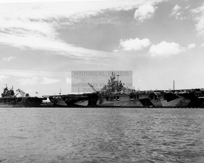 USS ENTERPRISE USS INTREPID PEARL HARBOR HAWAII 1944 8X10 PHOTO