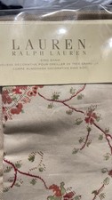 Ralph Lauren Mirabeau Paisley Beige/Red Cotton King Sham Brand New