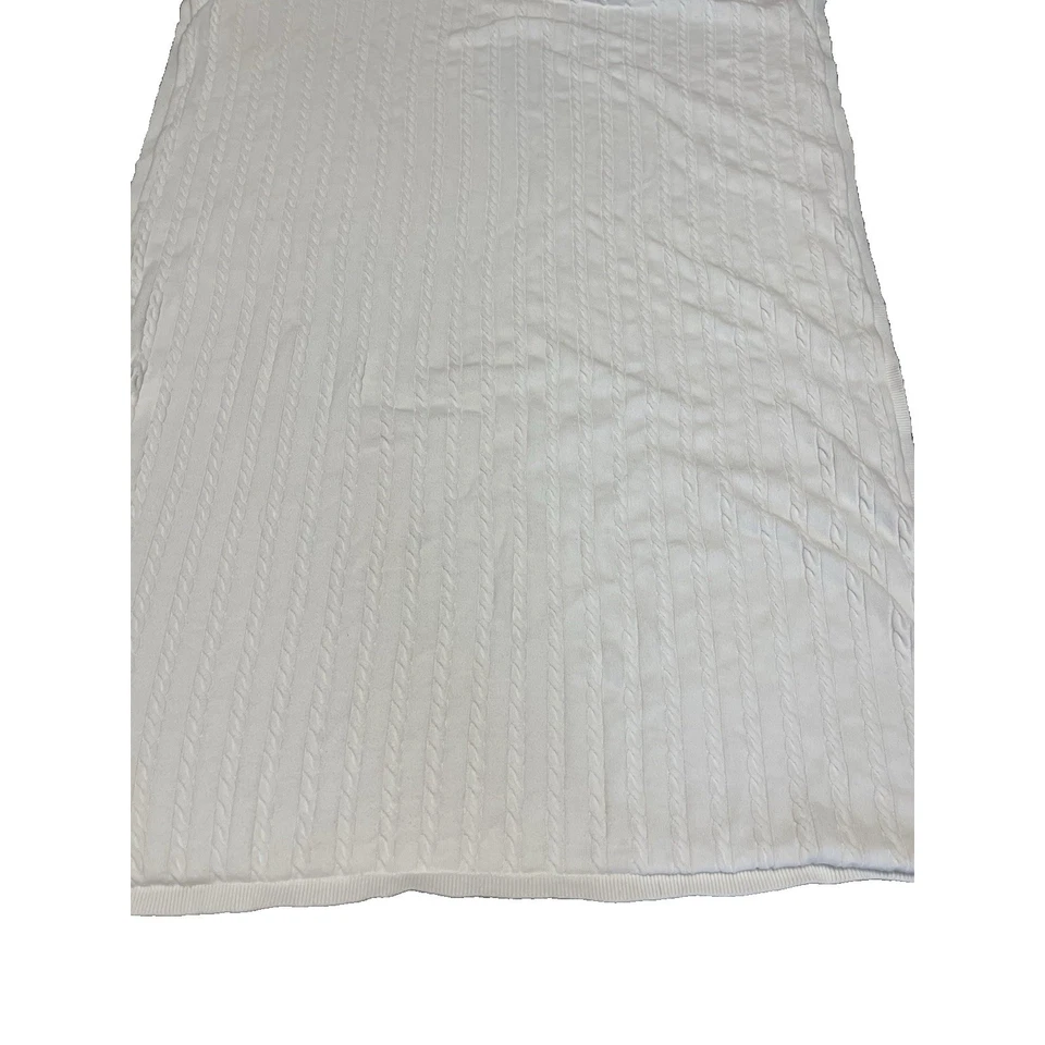 Manta para bebé de cosecha propia Gymboree tejida con cable estampado de dinosaurio algodón orgánico Foto 3 de 4