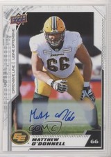 2020 Upper Deck CFL Auto Matthew O'Donnell #51 Auto 0w8