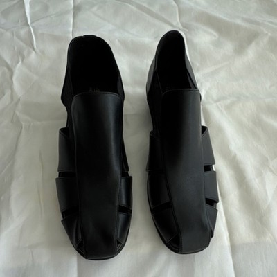 Bata Women's Black Fisherman Sandals Slip On Comfort Size 39 / US 8.5