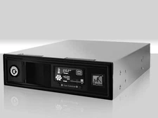 Mukii 3.5" SATA Hard Drive HDD Trayless Mobile Rack /w Display TIP-M401ST-BK