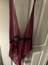 Barely There Teddy open crotch Plus Size By Lovehoney New w/ Tags Wine color