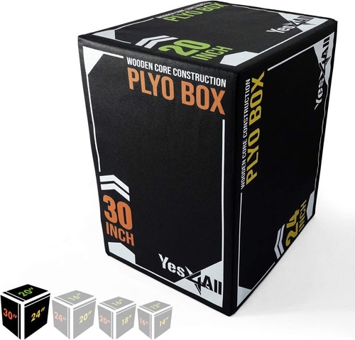 3-in-1 weich gepolsterte Plyo Box mit Holzkern rutschfest Mehrzweck gepolstert - Bild 12 von 12