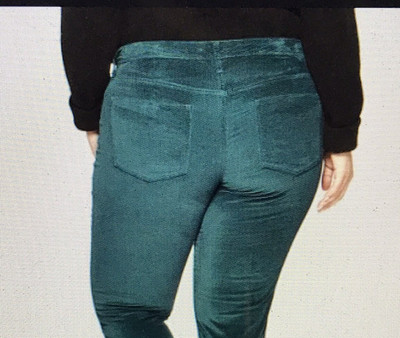 Universal Thread Skinny Jeans Green Stretch Flare Leg  Holidays NEW SZ 22W,22W