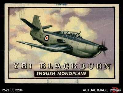 1952 Topps Wings #151 YB1 Blackburn 1 - POOR