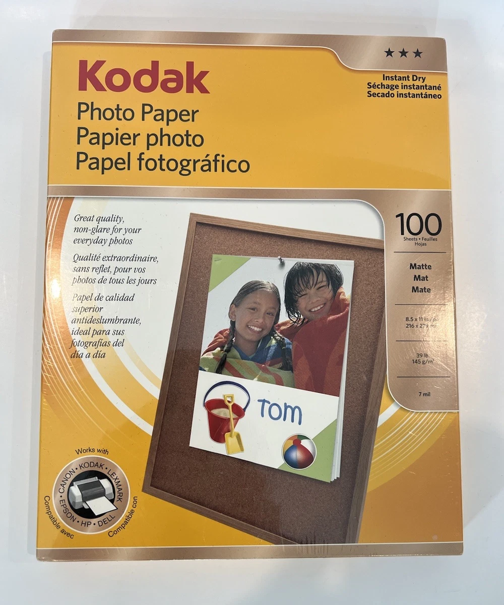 Papier Photo Kodak Polycontrast Rapid RC N/MW 11x14 Pouces 50 Feuilles Glossy 1979
