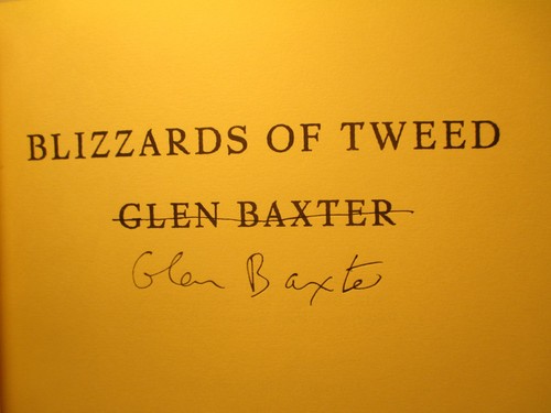 art / humor BLIZZARDS OF TWEED signed by GLEN BAXTER 1999 Bloomsbury 1st Amer ed - Imagen 2 de 14