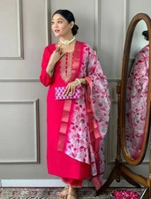 womens indian/ pakistani salwar kameez Printed Kurta set for women