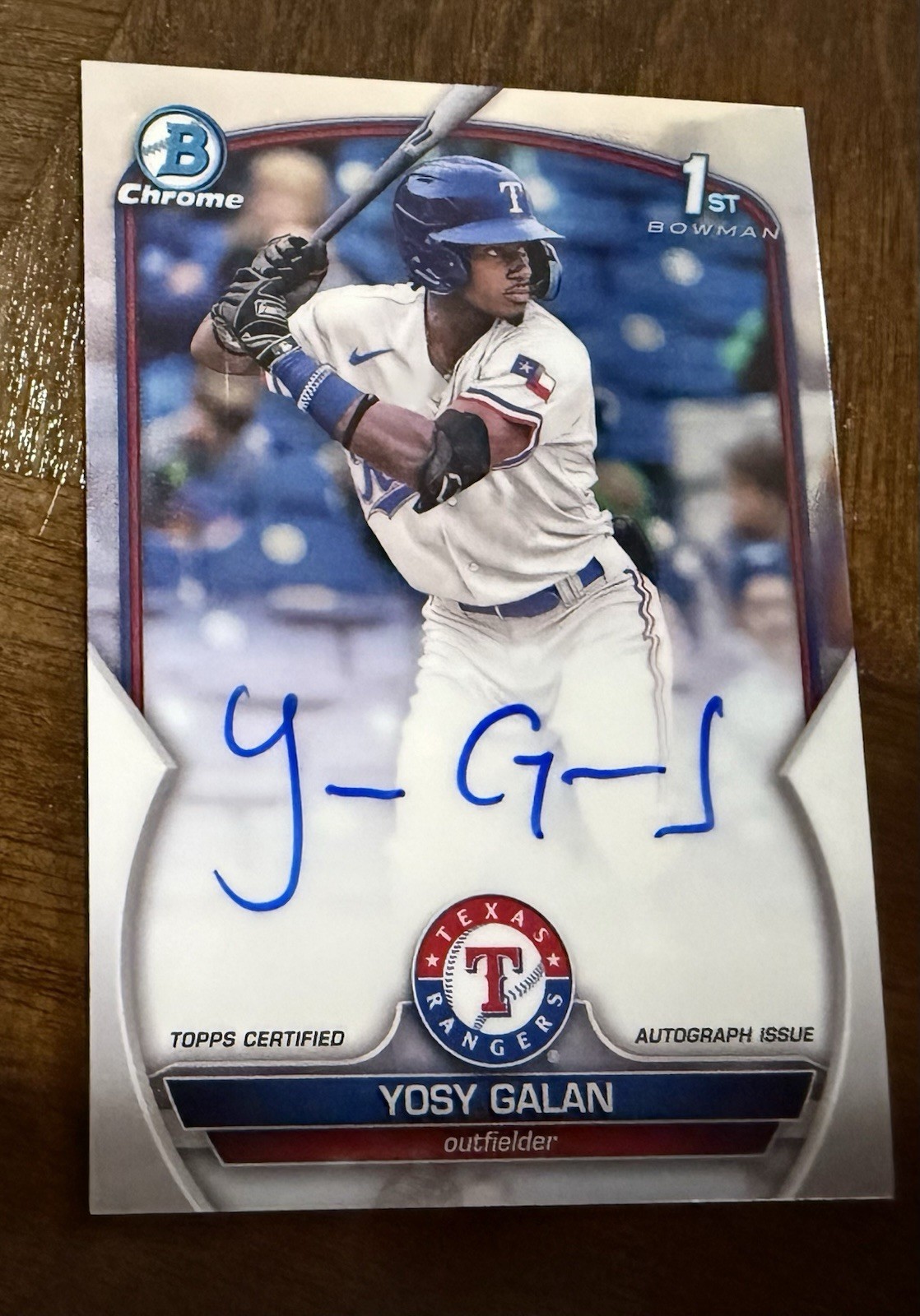 2023 Bowman Chrome - Prospect Autographs Yosy Galan #CPA-YGA (AU, RC)