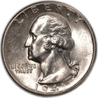 1941-D Washington Silver Quarter 25c Denver Brilliant Uncirculated BU+