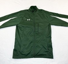 Under Armour AllSeasonGear Men s Green Full Zip Lightweight Windbreaker Jacket S