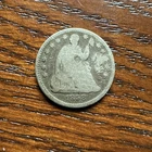 GOOD 1858 SEATED LIBERTY HALF DIME