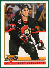 Dave Archibald - 1993-94 Topps Premier #458 - Ottawa Senators Hockey Card