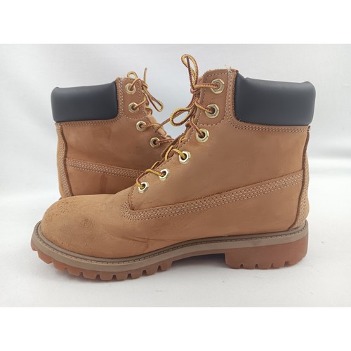 Timberland 12909 Niños 6 Pulgadas Premium Trigo Impermeable Cuero Botas Talla 5.5M - Imagen 12 de 14