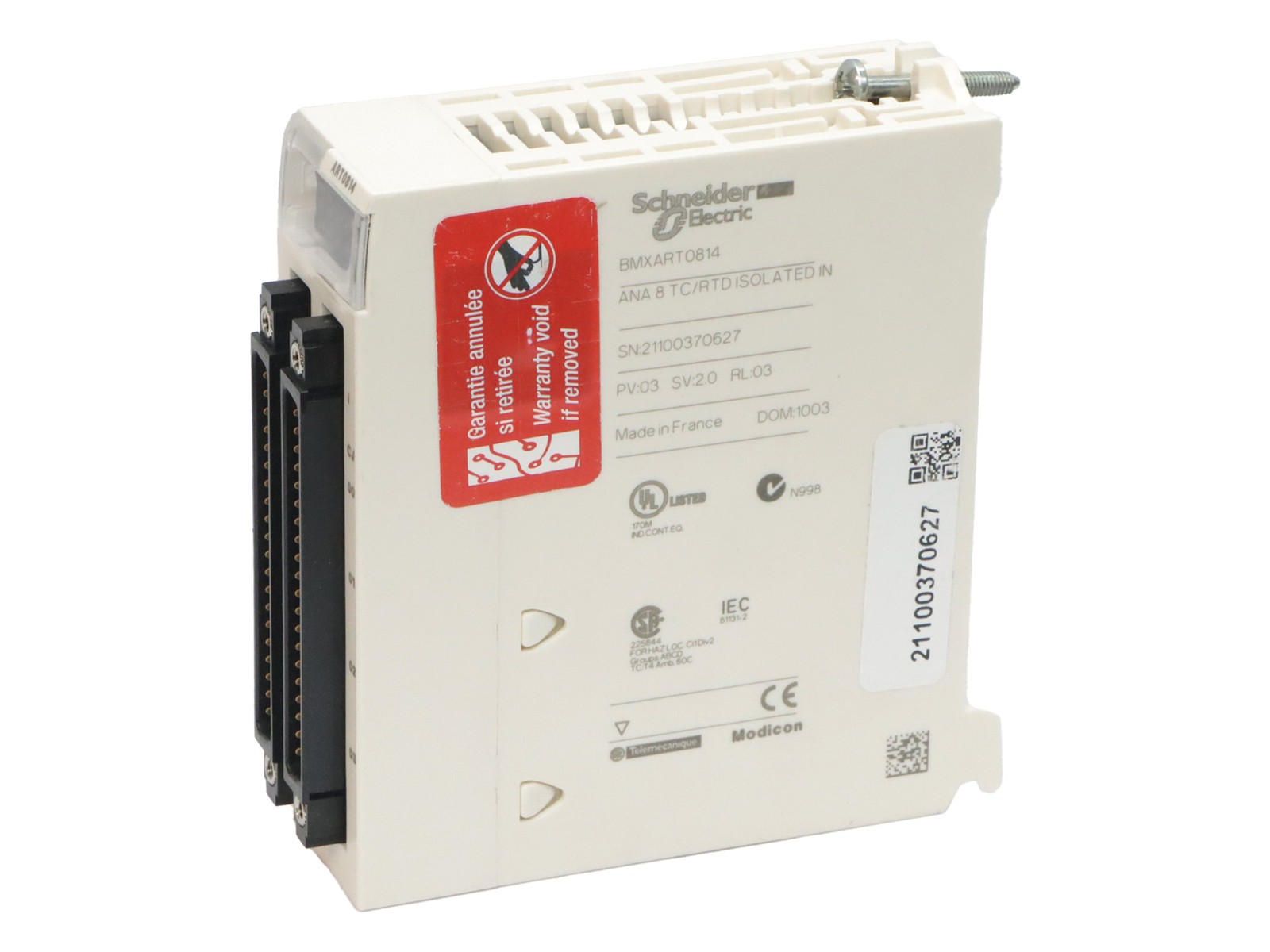 BMXART0814 SCHNEIDER ELECTRIC MODICON X80 MODICON X80 - MODULE 8 ENTRÉES THERMOC