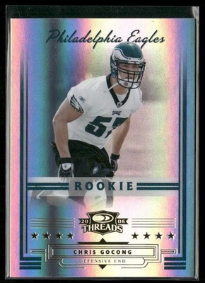 2006 Donruss Threads Chris Gocong RC /999 Philadelphia Eagles #225