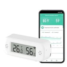 Smart Digital Thermometer Hygrometer, WiFi Indoor Temperature & Humidity Sens...
