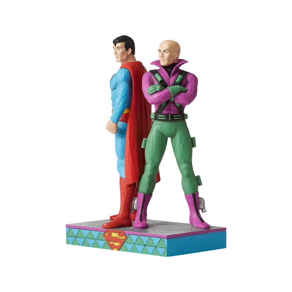 Figura Enesco DC Comics por Jim Shore Liga de la Justicia Superman y Lex Luthor Foto 2 de 4