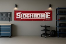 Sidchrome Tools Spanner Wrench Flag 71x24 Mechanic Workshop Garage Banner