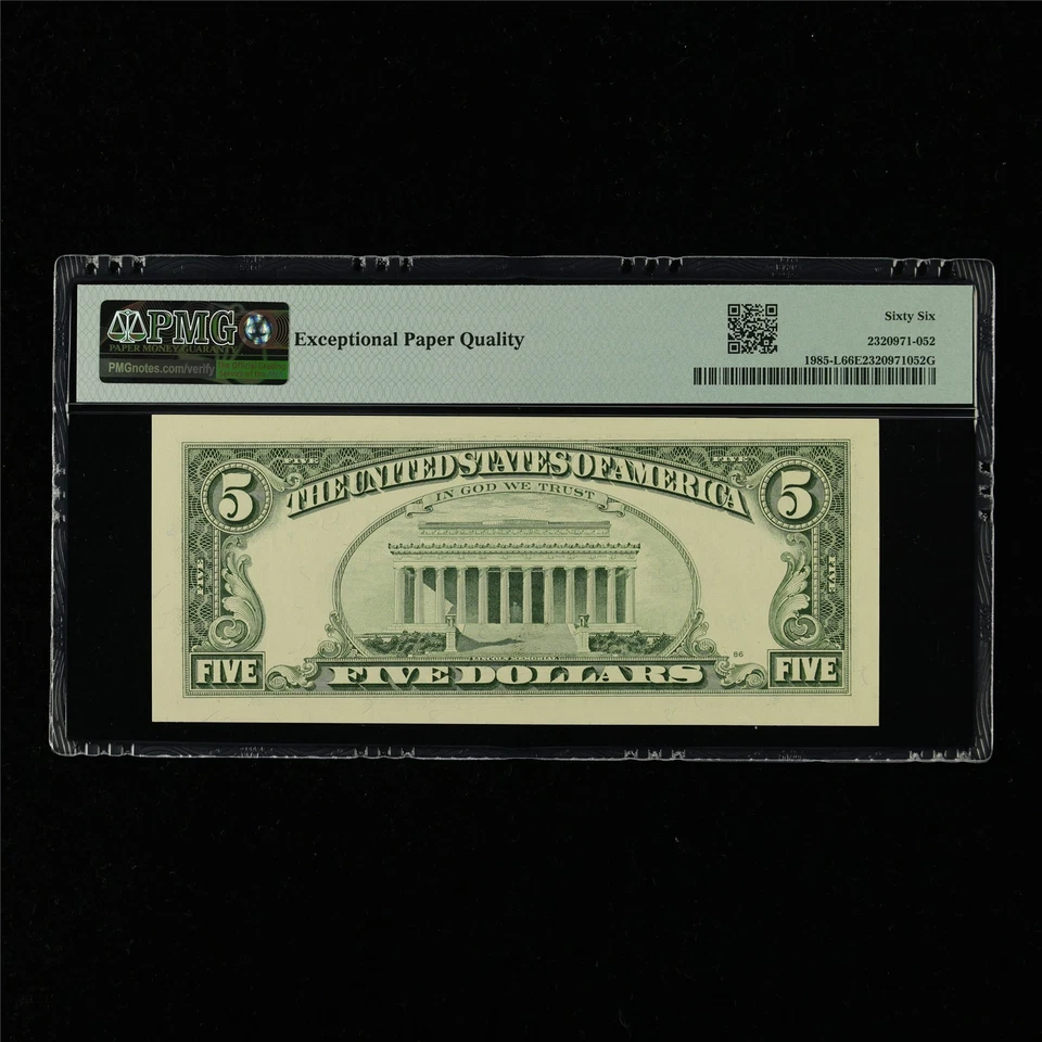 1995 FRN San Francisco 5 Dollars Fr#1985-L PMG 66 EPQ Gem UNC - Image 2 of 4